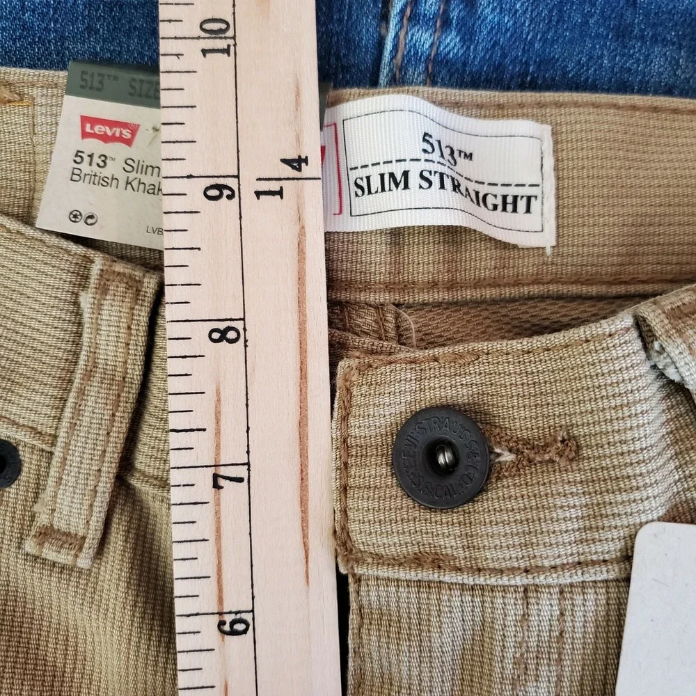 Levi's 513 Slim Straight Tan Pants NWT‎ Size 10 Boys
